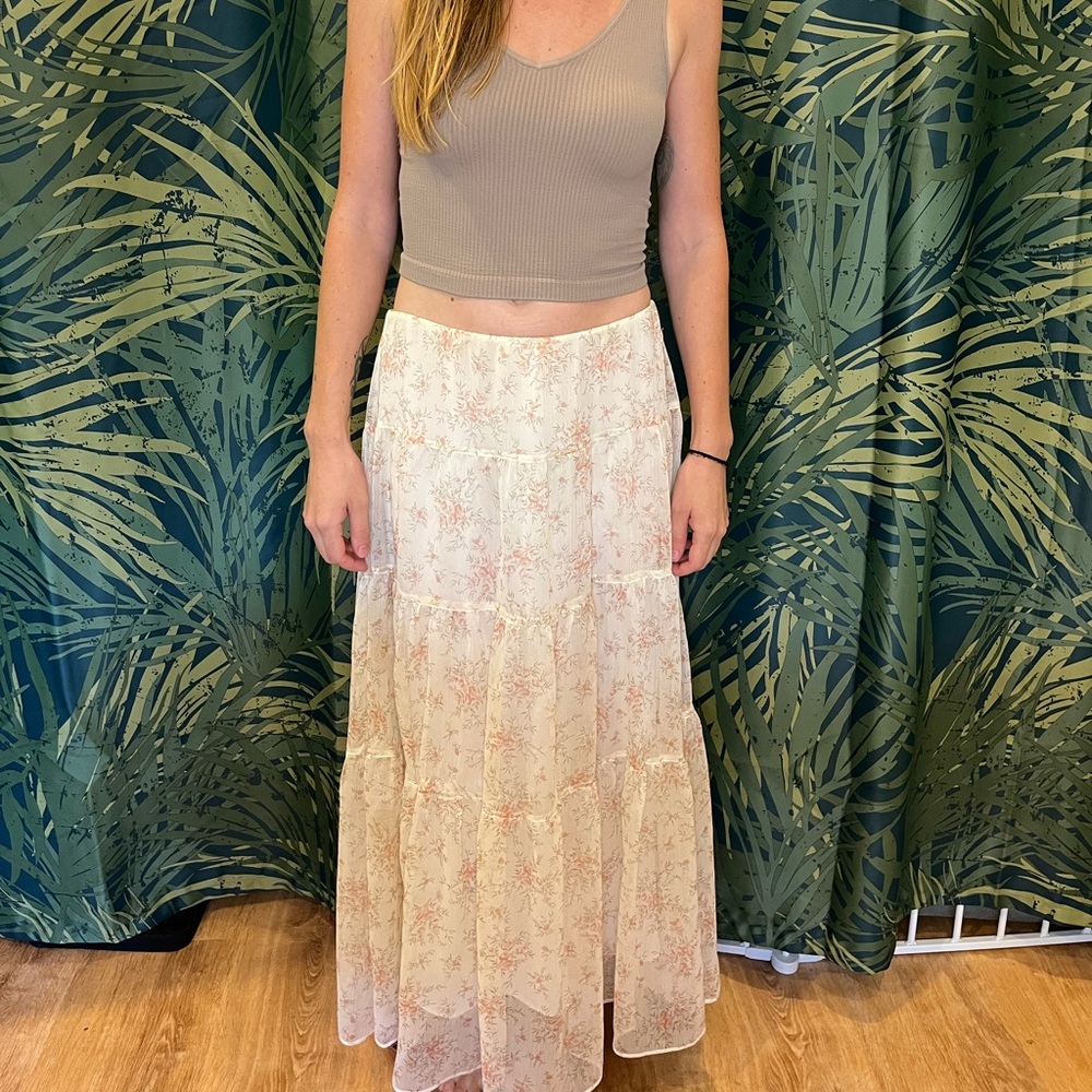 Ralph Lauren Flowy Maxi Skirt, Size 8, boho